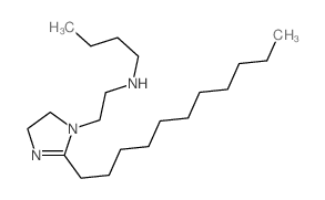 1H-Imidazole-1-ethanamine,N-butyl-4,5-dihydro-2-undecyl- Structure