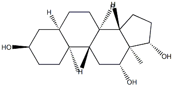 5β-Androstane-3α,12β,17β-triol结构式