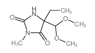 2,4-Imidazolidinedione,5-(dimethoxymethyl)-5-ethyl-3-methyl- Structure