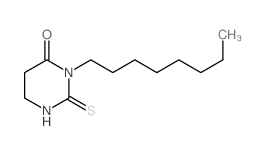 4(1H)-Pyrimidinone,tetrahydro-3-octyl-2-thioxo-结构式