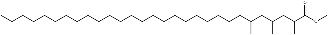 2,4,6-Trimethylnonacosanoic acid methyl ester structure