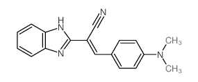 1H-Benzimidazol-2-acetonitrile, alpha-((4-(dimethylamino)phenyl)methylene)-结构式