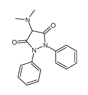 4-(Dimethylamino)-1,2-diphenyl-3,5-pyrazolidinedione Structure