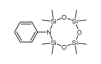 N-phenyl-1,1,3,3,5,5,7,7-octamethyl-1,3,5,7-tetrasila-2-aza-4,6,8-trioxacyclooctane Structure