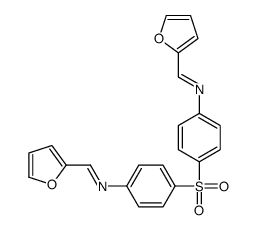 1-(furan-2-yl)-N-[4-[4-(furan-2-ylmethylideneamino)phenyl]sulfonylphenyl]methanimine结构式