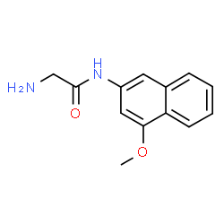 2-Amino-N-(4-methoxy-2-naphtyl)acetamide Structure