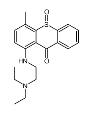 1-[2-(diethylamino)ethylamino]-4-methyl-10-oxothioxanthen-9-one结构式