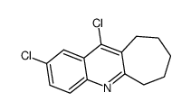 2,11-dichloro-7,8,9,10-tetrahydro-6H-cyclohepta[b]quinoline Structure