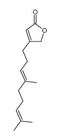 4-[(E)-4,8-Dimethyl-3,7-nonadienyl]furan-2(5H)-one Structure