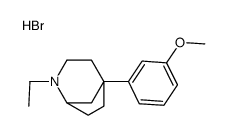 2-ethyl-5-(3-methoxyphenyl)-2-azabicyclo[3.2.1]octane,hydrobromide Structure