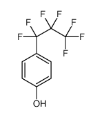 4-(1,1,2,2,3,3,3-heptafluoropropyl)phenol结构式