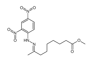 methyl 8-[(2,4-dinitrophenyl)hydrazinylidene]nonanoate结构式