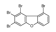 1,2,3,9-tetrabromodibenzofuran Structure