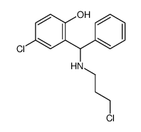 4-chloro-2-[(3-chloropropylamino)-phenylmethyl]phenol结构式