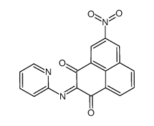 5-nitro-2-pyridin-2-yliminophenalene-1,3-dione结构式