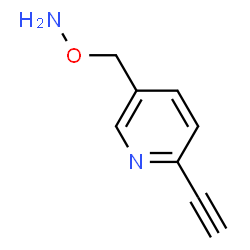 Pyridine, 5-[(aminooxy)methyl]-2-ethynyl- (9CI) structure