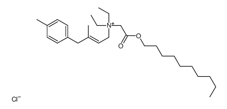 (2-decoxy-2-oxoethyl)-diethyl-[(E)-3-methyl-4-(4-methylphenyl)but-2-enyl]azanium,chloride结构式