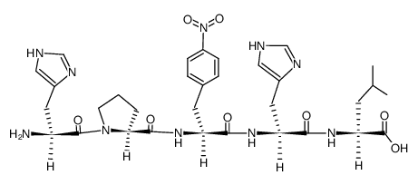 His-Pro-(p-NO2)Phe-His-Leu Structure