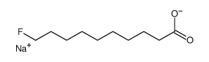 sodium,10-fluorodecanoate结构式