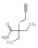 Butanamide,2-ethyl-2-(2-propyn-1-ylthio)- Structure