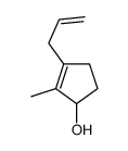 2-methyl-3-prop-2-enylcyclopent-2-en-1-ol结构式