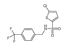 5-chloro-N-[[4-(trifluoromethyl)phenyl]methyl]thiophene-2-sulfonamide Structure