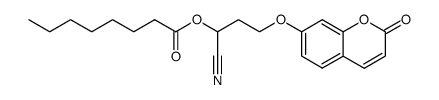 1-cyano-3-((2-oxo-2H-chromen-7-yl)oxy)propyl octanoate Structure