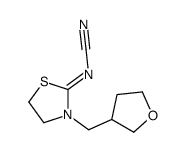 [3-(oxolan-3-ylmethyl)-1,3-thiazolidin-2-ylidene]cyanamide Structure