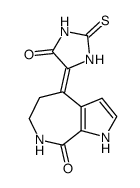 4-[5-Oxo-2-thioxo-imidazolidin-(4Z)-ylidene]-4,5,6,7-tetrahydro-1H-pyrrolo[2,3-c]azepin-8-one Structure