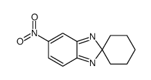 5-nitrospiro[benzimidazole-2,1'-cyclohexane]结构式