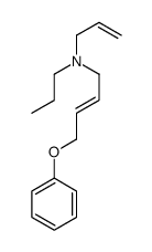 4-phenoxy-N-prop-2-enyl-N-propylbut-2-en-1-amine结构式