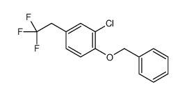 2-chloro-1-phenylmethoxy-4-(2,2,2-trifluoroethyl)benzene Structure