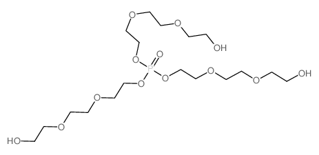 2-[2-[2-[bis[2-[2-(2-hydroxyethoxy)ethoxy]ethoxy]phosphoryloxy]ethoxy]ethoxy]ethanol结构式