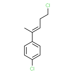 (E)-1-chloro-4-(4-chloro-1-methyl-1-butenyl)benzene结构式