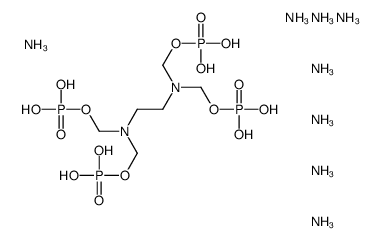 octaammonium [ethane-1,2-diylbis[nitrilobis(methylene)]]tetrakisphosphonate Structure