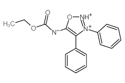 ethyl N-(3,4-diphenyl-1-oxa-2-aza-3-azoniacyclopenta-2,4-dien-5-yl)carbamate Structure