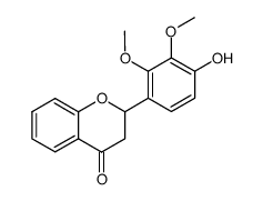 2-(4-hydroxy-2,3-dimethoxyphenyl)chroman-4-one结构式