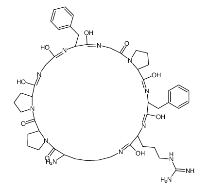 bradykinin, cyclo (N-(epsilon-1)-Lys(1)-Gly(6))- picture