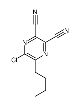 5-Chloro-6-butyl-2,3-pyrazinedicarbonitrile Structure