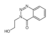 3-(2-hydroxyethyl)-1,2,3-benzotriazin-4-one结构式