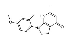 6-methyl-1-[2-methyl-4-(methyloxy)phenyl]-1,2,3,7-tetrahydro-4H-pyrrolo[2,3-b]pyridin-4-one Structure