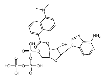 5-(dimethylamino-1-naphthoyl)adenosine triphosphate Structure