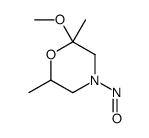 N-nitroso-2-methoxy-2,6-dimethylmorpholine结构式