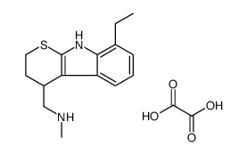 1-(8-ethyl-2,3,4,9-tetrahydrothiopyrano[2,3-b]indol-4-yl)-N-methylmethanamine,oxalic acid Structure