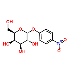 4-Nitrophenyl α-D-galactopyranoside Structure