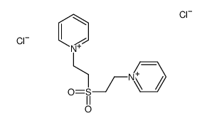 1-[2-(2-pyridin-1-ium-1-ylethylsulfonyl)ethyl]pyridin-1-ium,dichloride Structure