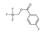 trifluorosilylmethyl 4-fluorobenzoate Structure