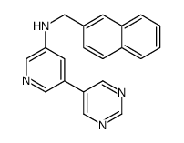 N-(naphthalen-2-ylmethyl)-5-pyrimidin-5-ylpyridin-3-amine Structure