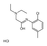 [2-(2-chloro-5-methylanilino)-2-oxoethyl]-diethylazanium,chloride结构式