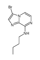 3-bromo-N-butylimidazo[1,2-a]pyrazin-8-amine结构式